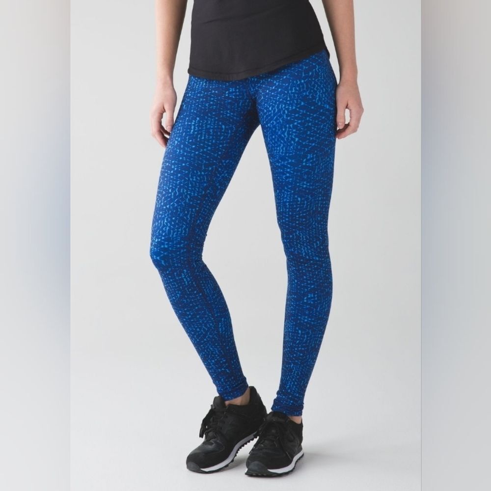 Lululemon Wunder Under Pant III Samba Snake Kayak Blue Hero Blue 4